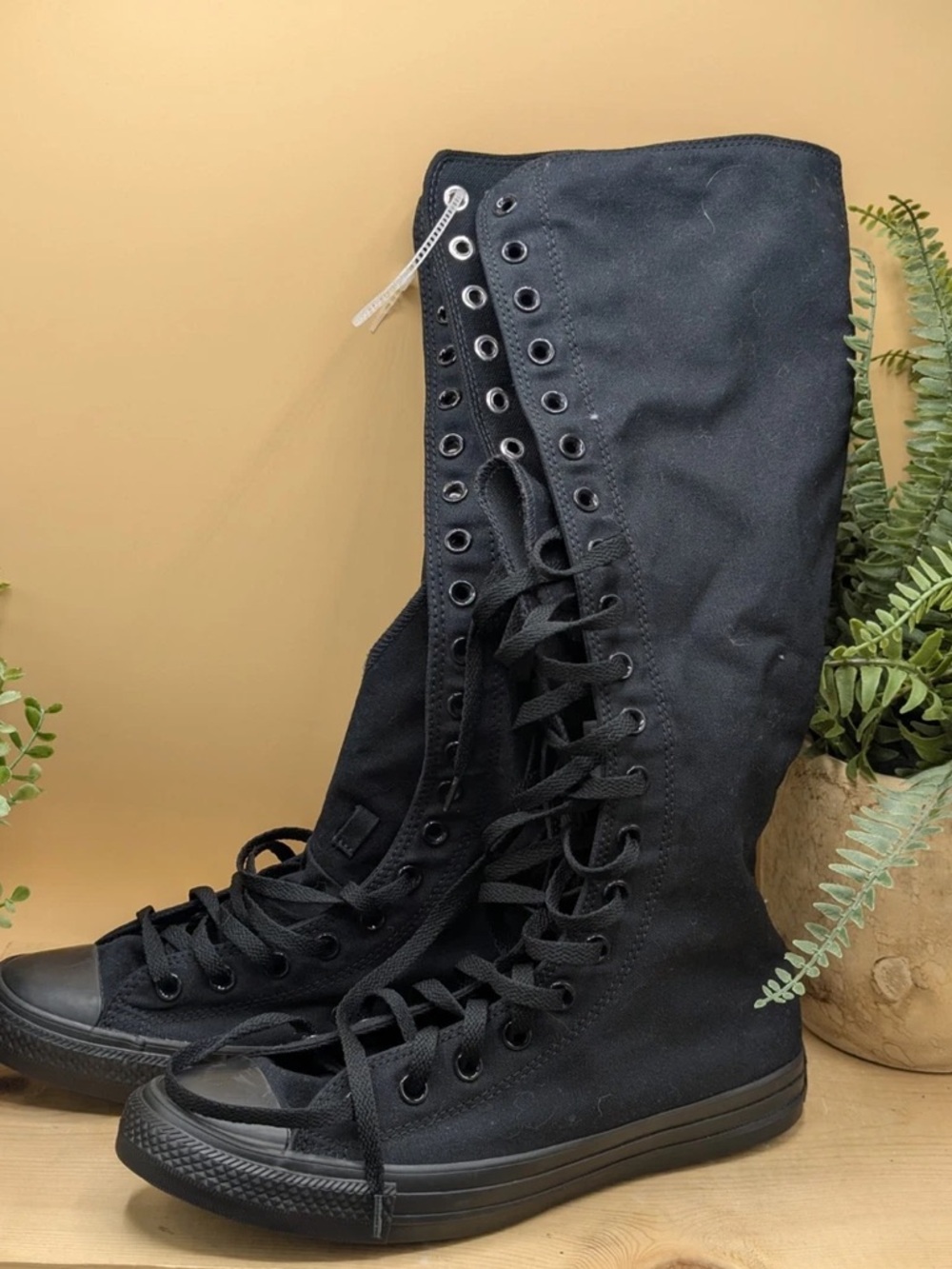 Converse All Star Black High-Top Lace-Up Boots - Picture 10 of 14